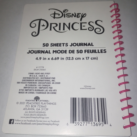 New Disney Princess holographic 50 sheets journal - Picture 3 of 7